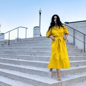 Zara yellow dress